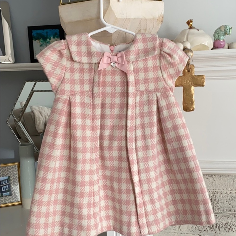Pink Wool Mayoral Baby Dress